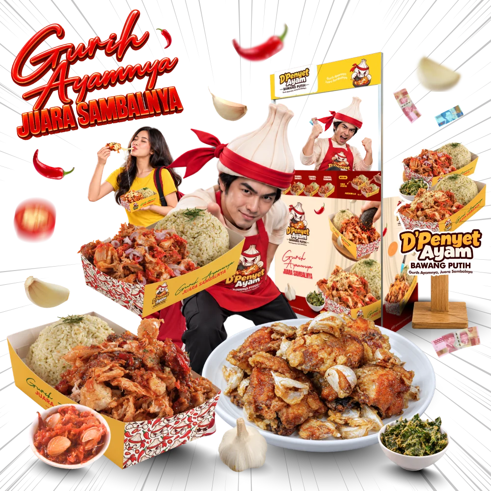 D'Penyet Ayam Bawang Putih Showcase